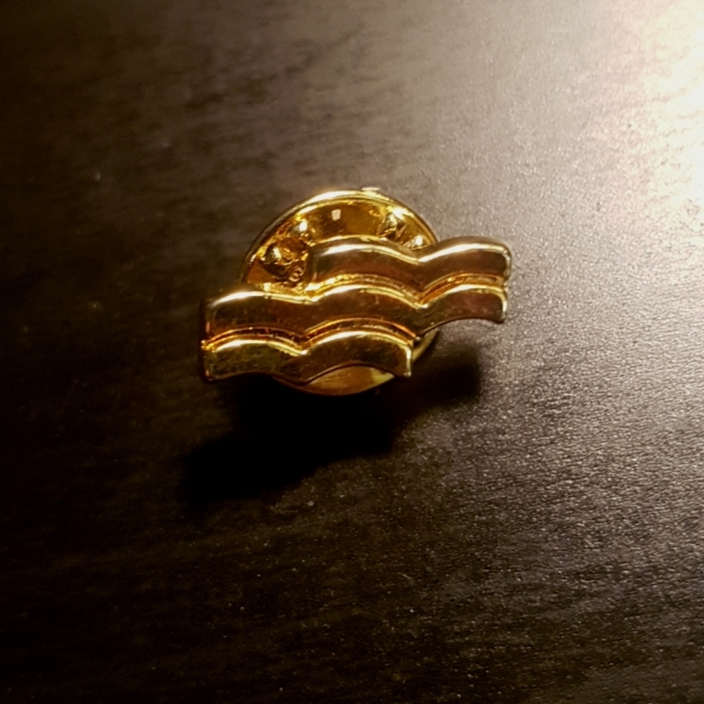 Golden Waves Icon/Logo Pin